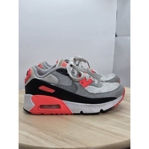 Nike Air Max 90 Toddler Size 13C Red/White/Dark Gray Sneakers DC8332-100 - Picture 3 of 9